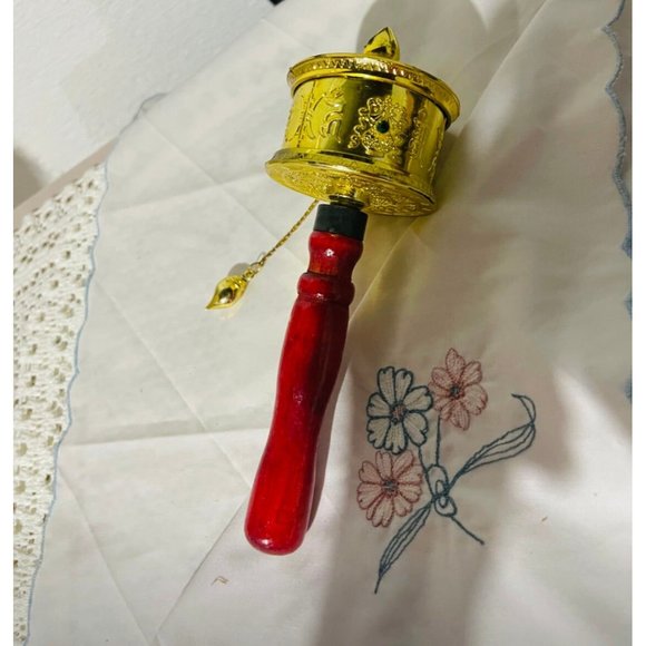 New Decorative Hand - Held Small Prayer Wheel Showpiece For Home Office Décor - Picture 2 of 4